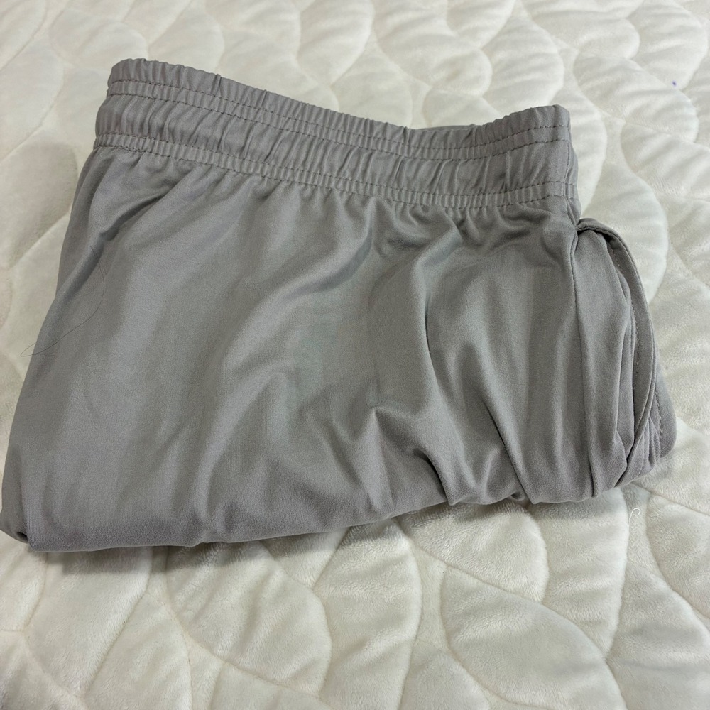 Real‎ Essentials Womens 2XL Wide Leg Cropped Lounge Pants Drawstring Stretch